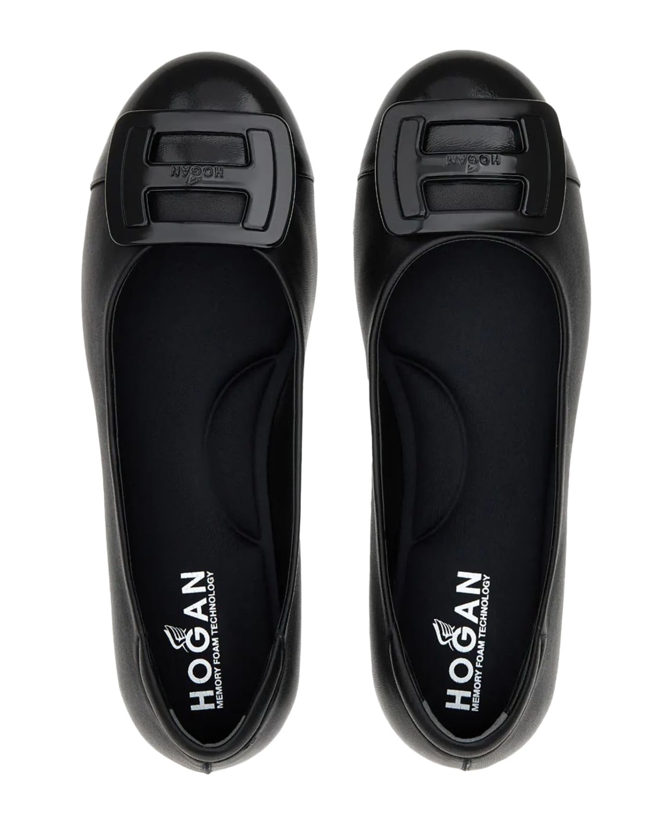Hogan Flat Shoes Black - Black