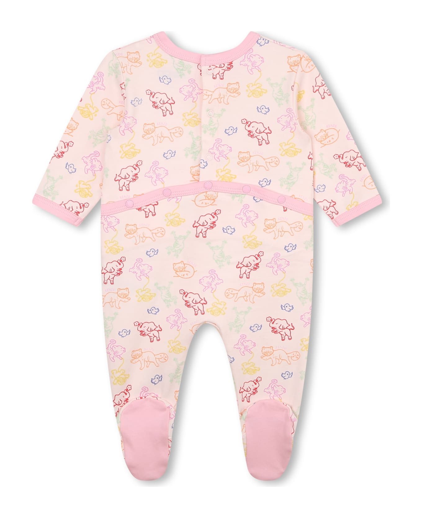 Kenzo Kids Pajamas With Print - Pink ボディスーツ＆セットアップ