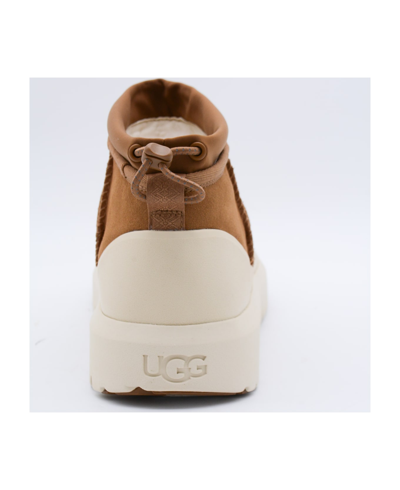 UGG Camel And White Ultra Mini Boots - CHESTNUT/WHITECAP