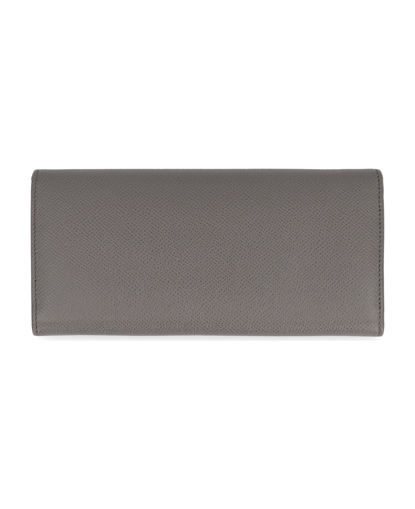 Ferragamo Gancini Leather Wallet - grey