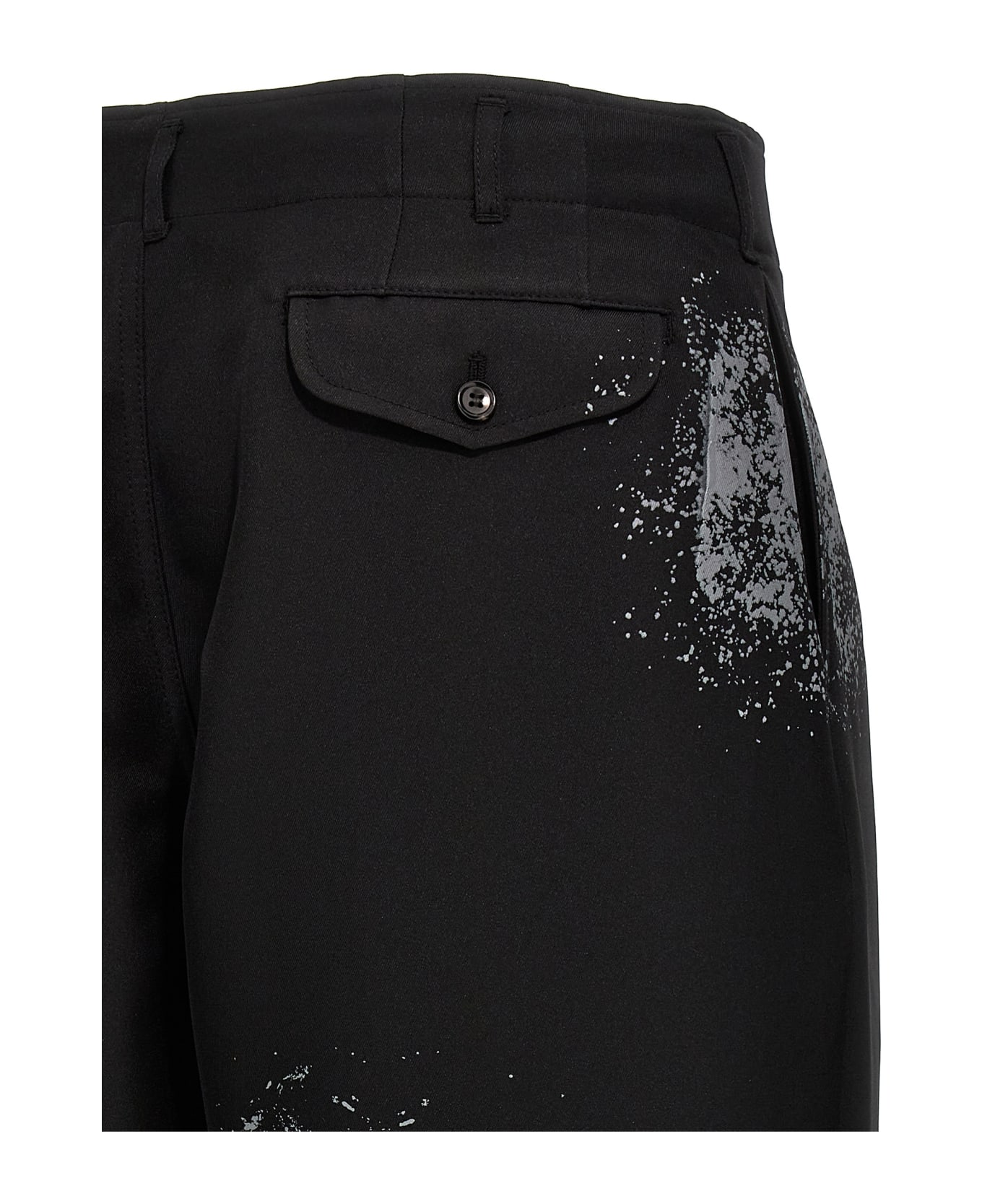 Comme des Garçons Shirt Printed Trousers - Black  