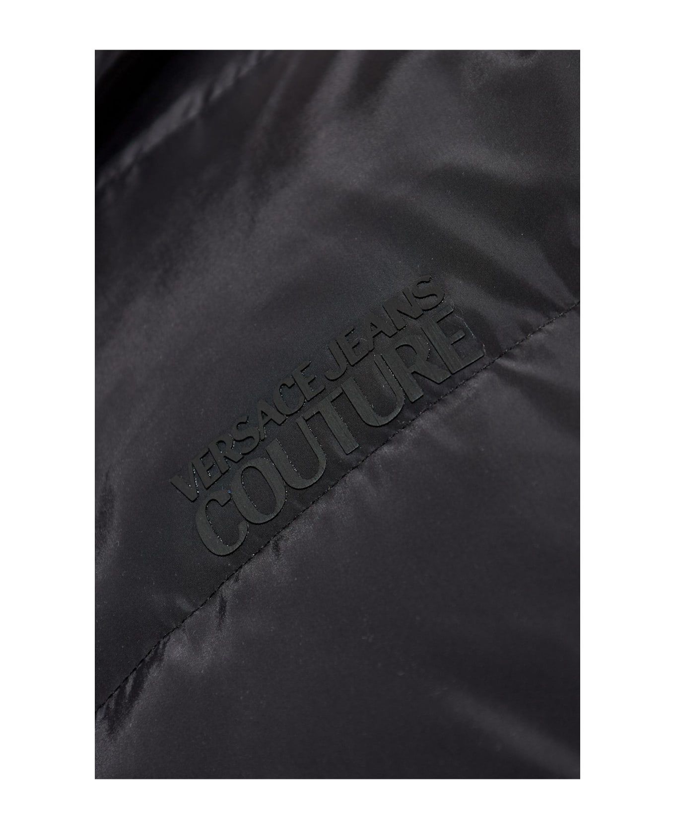 Versace Jeans Couture Insulated Hooded Jacket - BLACK