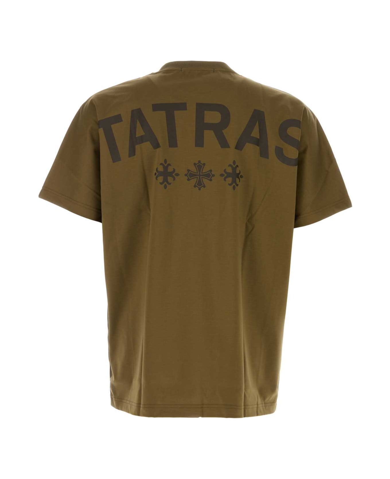 TATRAS Army Green Cotton T-shirt - KHAKI