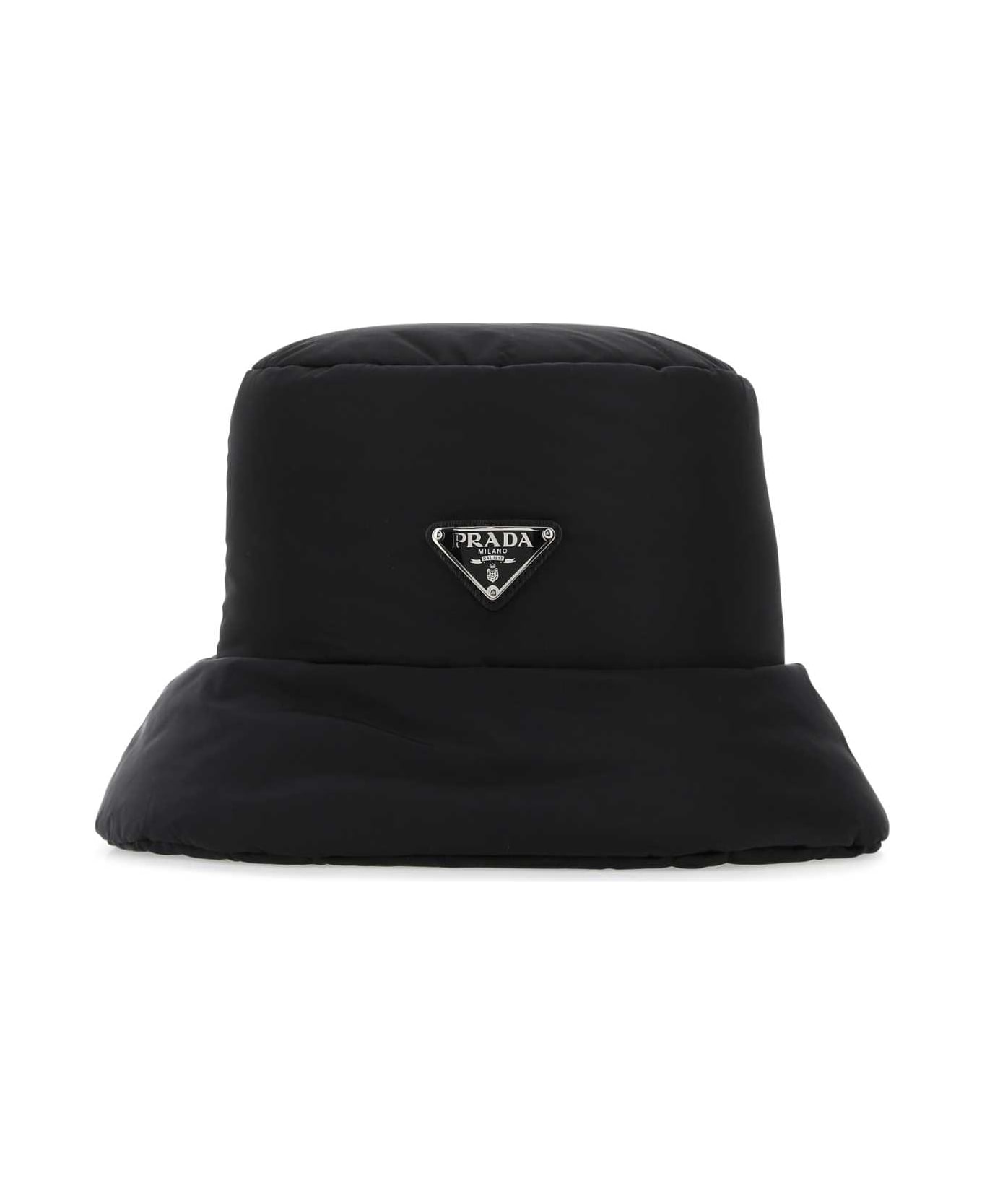 Prada Black Re-nylon Hat - F0002 帽子