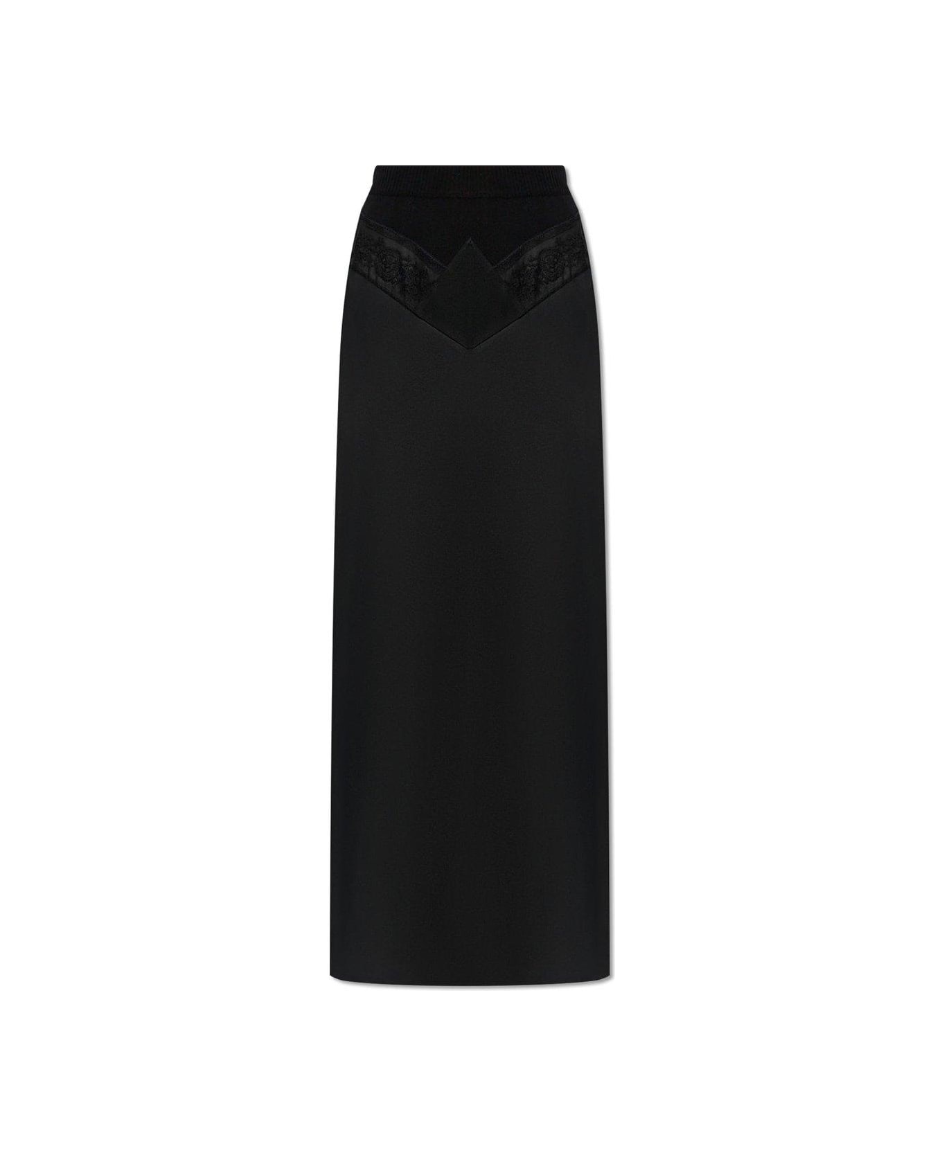 Off-White Panelled Maxi Skirt - BLACK スカート