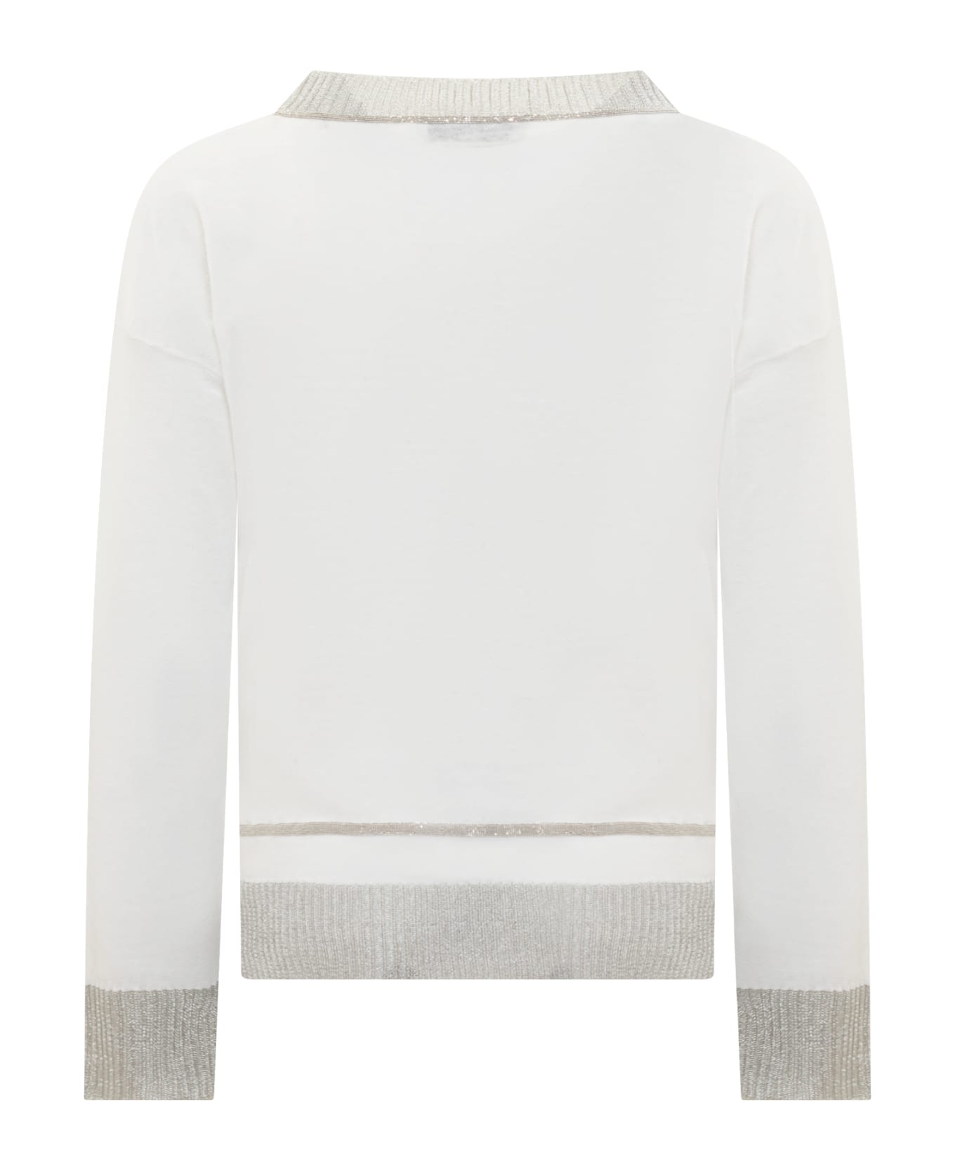 Fabiana Filippi Sweater With Detail - BIANCO