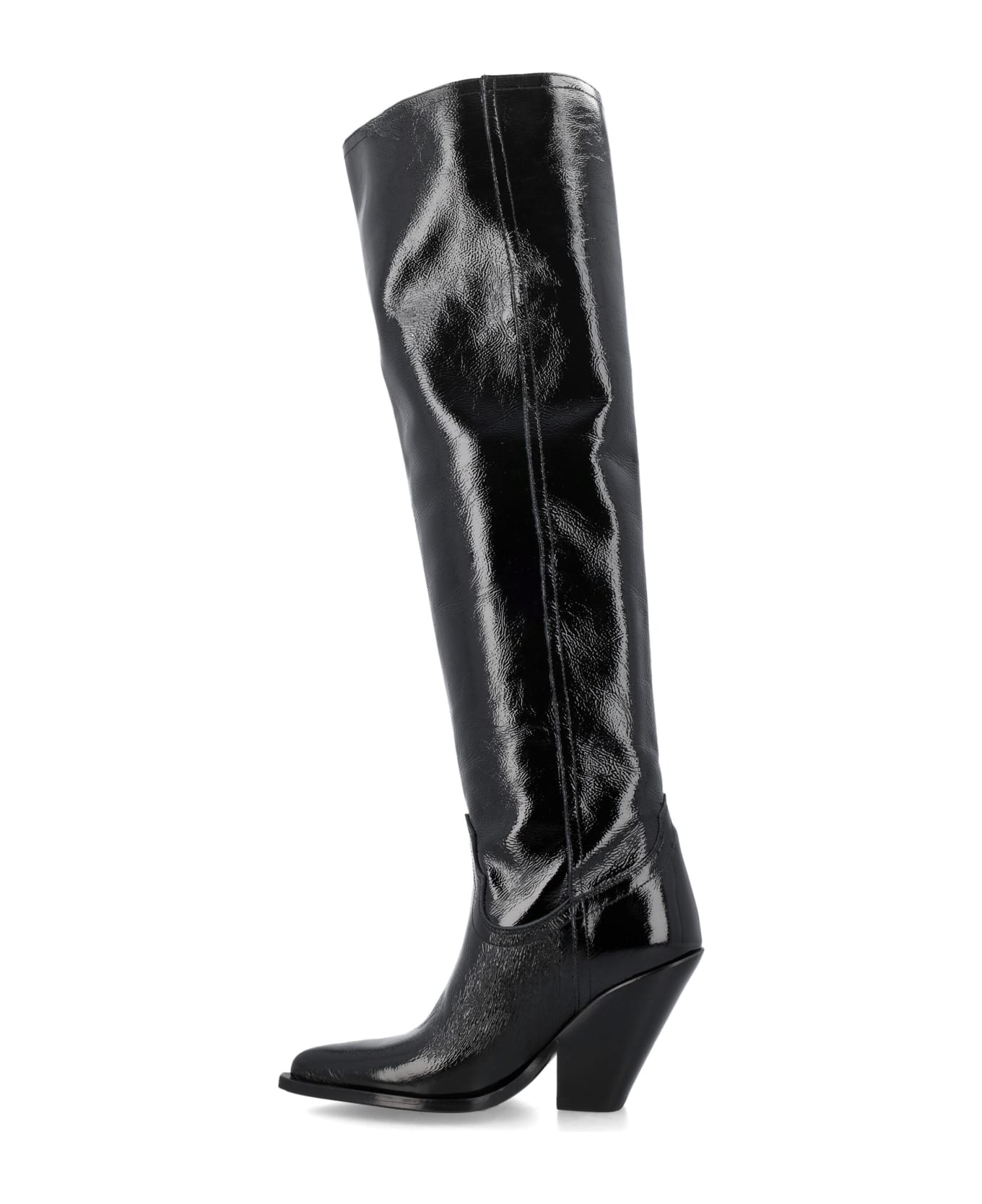 Sonora Acapulco Naplack Over-the-knee Boots - BLACK