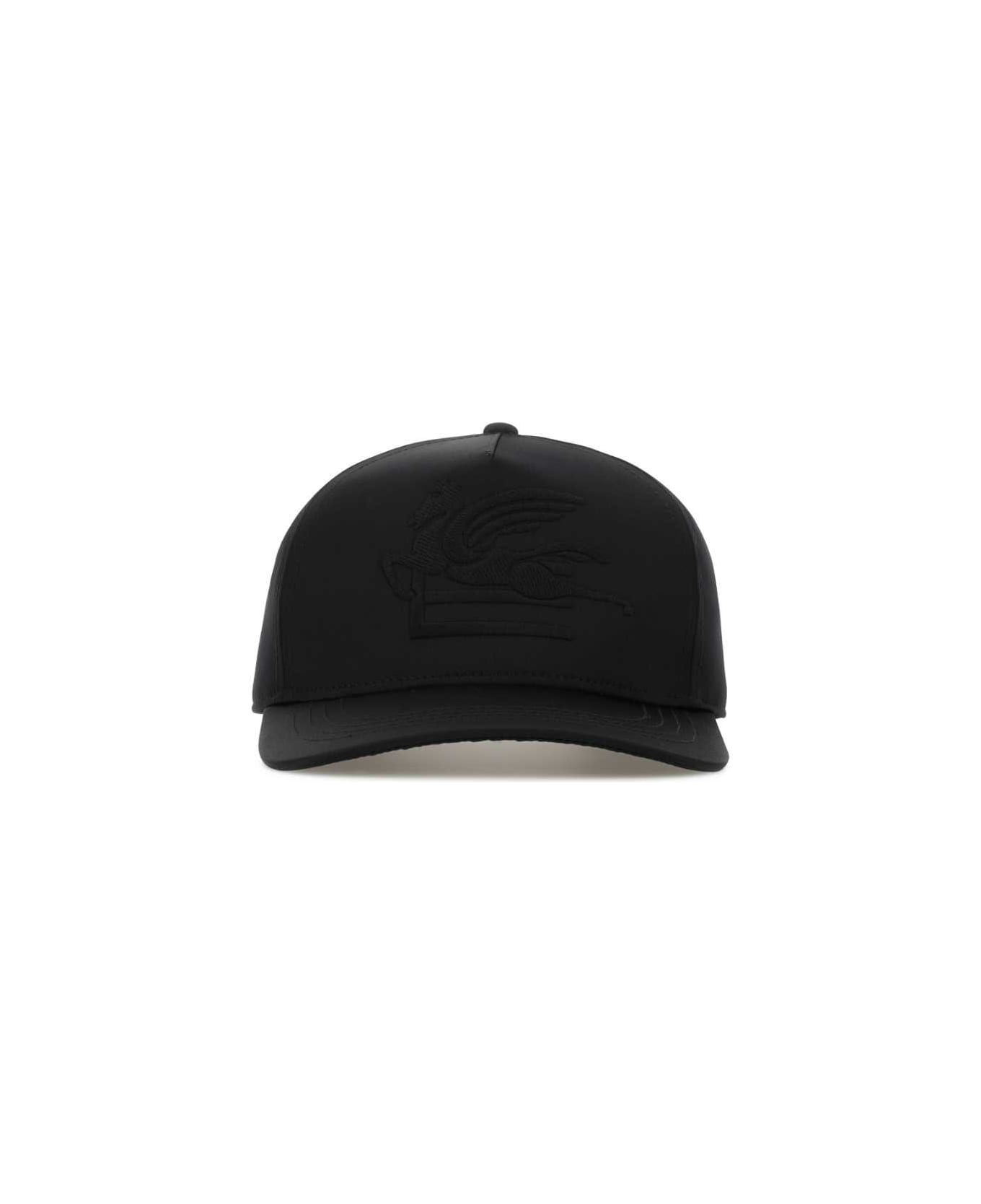 Etro Black Satin Baseball Cap - BLACK