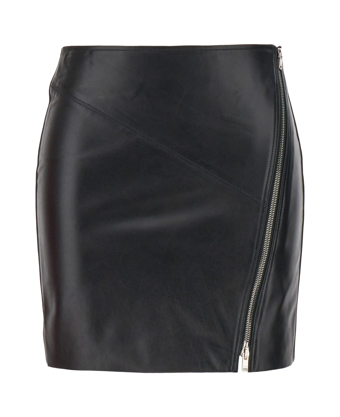 Isabel Marant Black Nappa Leather Mini Skirt - 01BK