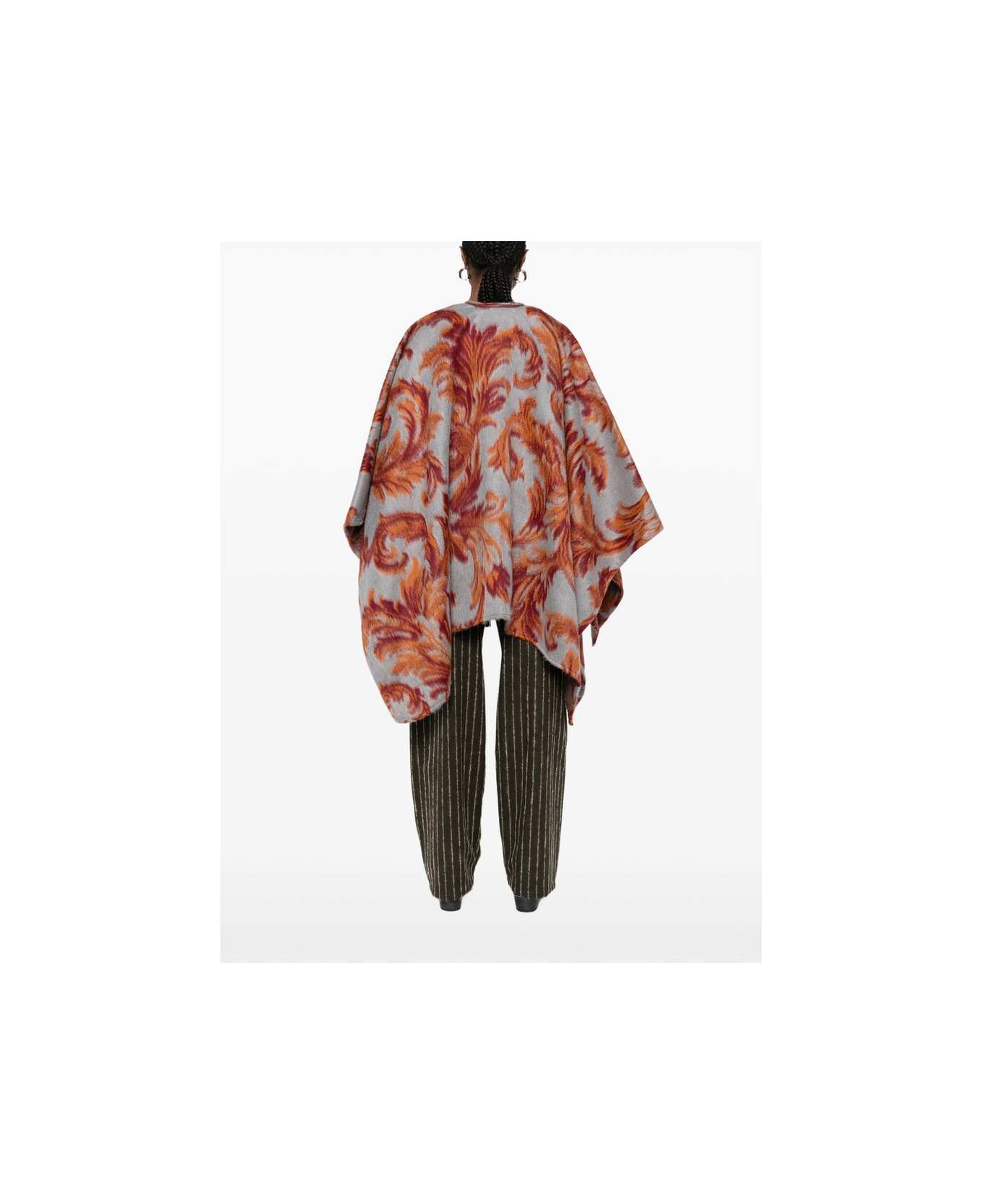 Etro Cape - BLUE/ORANGE