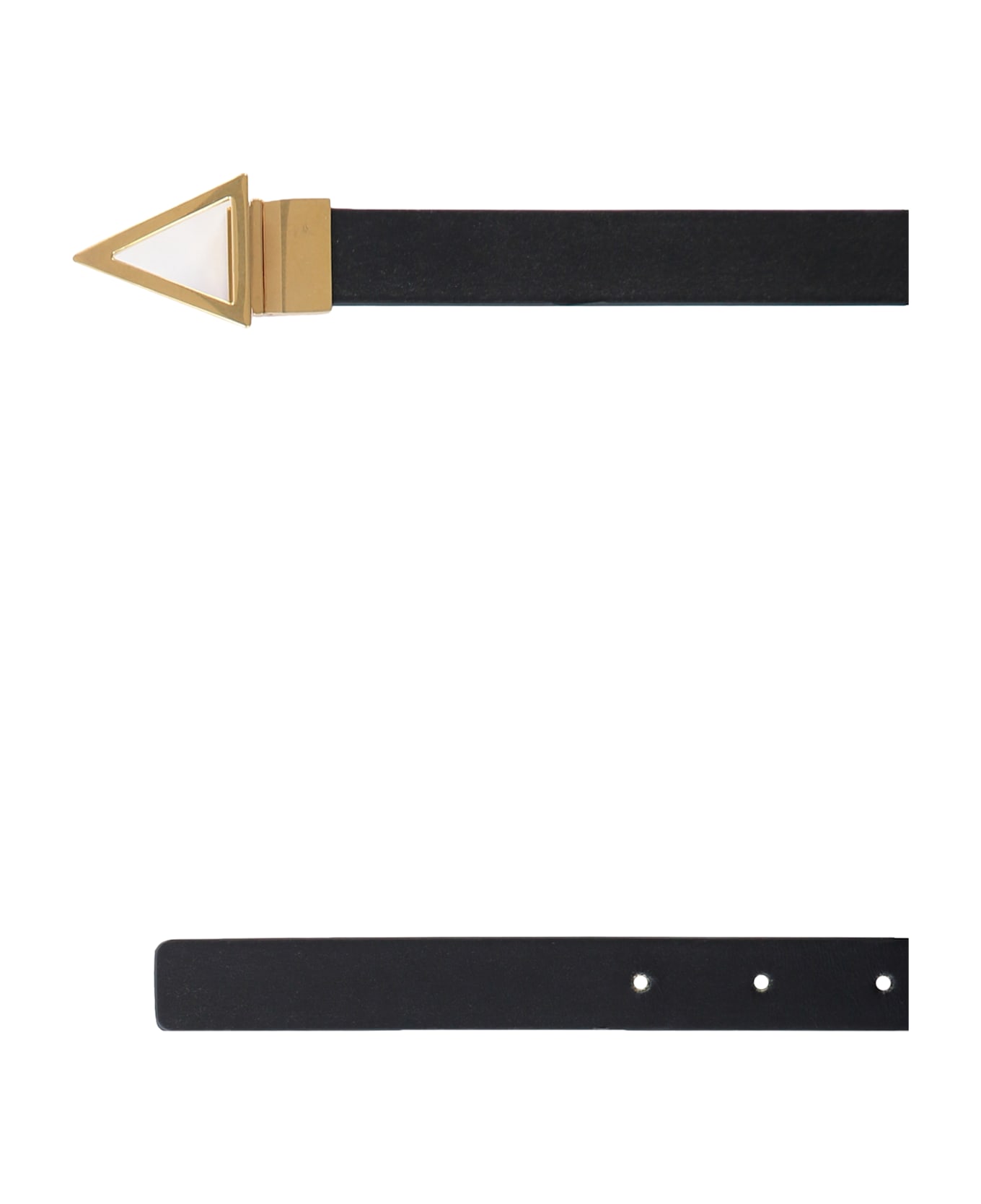 Bottega Veneta Leather Belt - black