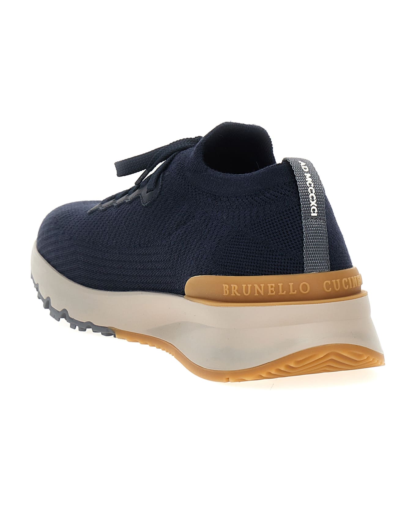 Brunello Cucinelli Knitted Sneakers - Blue