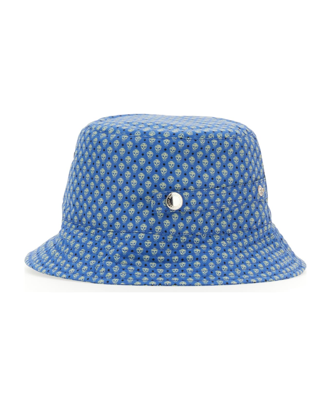 Alexander McQueen Polka Dots Skull Hat - Blu
