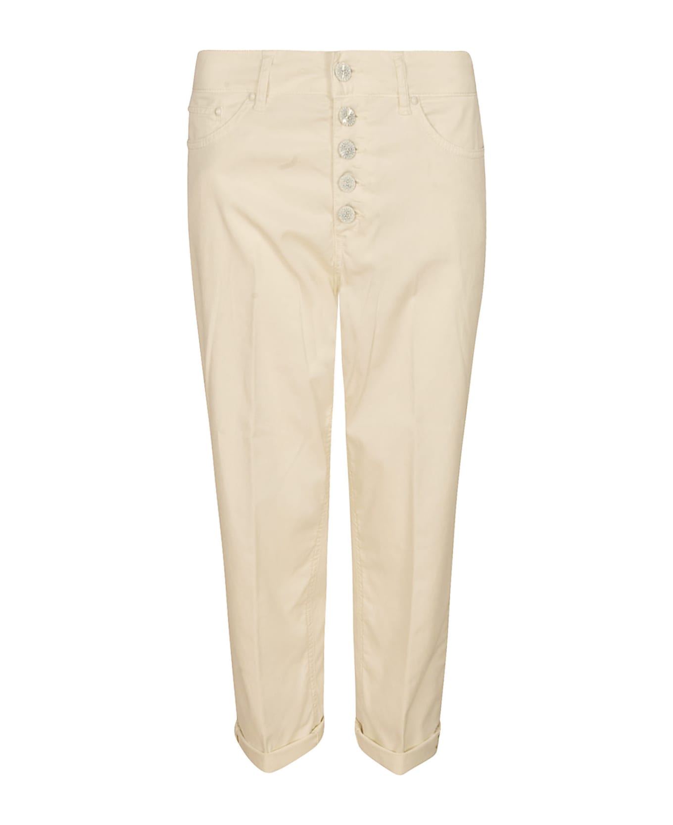 Dondup Buttoned Cropped Jeans - 003