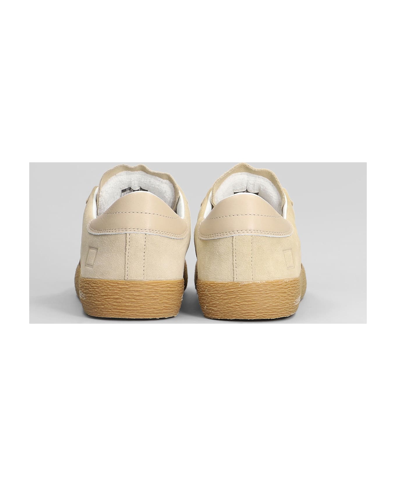 D.A.T.E. Hill Low Sneakers In Beige Suede - beige