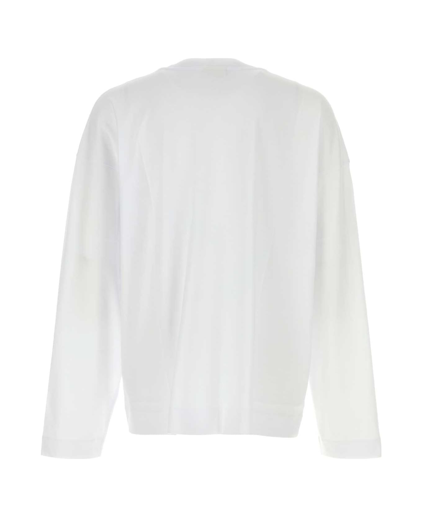 Dries Van Noten White Cotton Hegland Oversize T-shirt - White