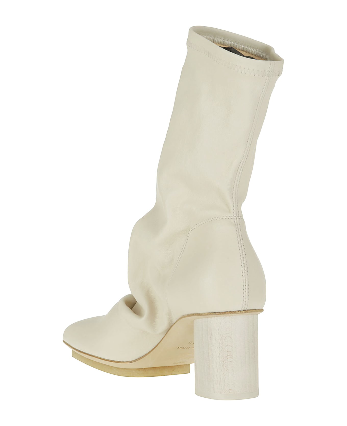 Uma Wang Stretch Stone Boot - OFF WHITE 