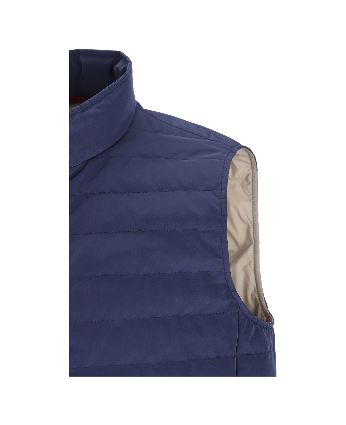 Brunello Cucinelli Down Vest - Blue