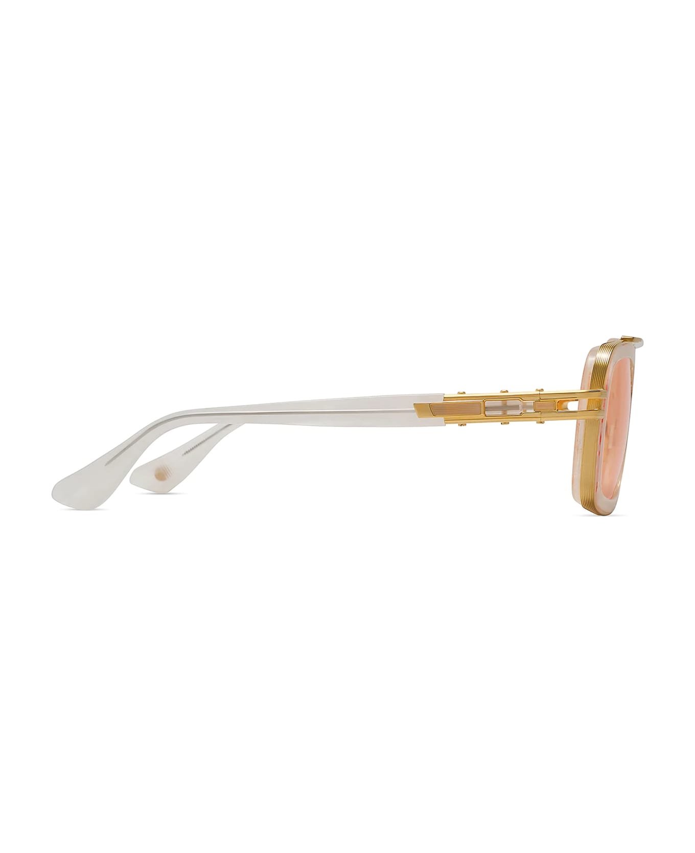 Dita Lxn-evo - White Swirl / Yellow Gold Sunglasses - white/gold