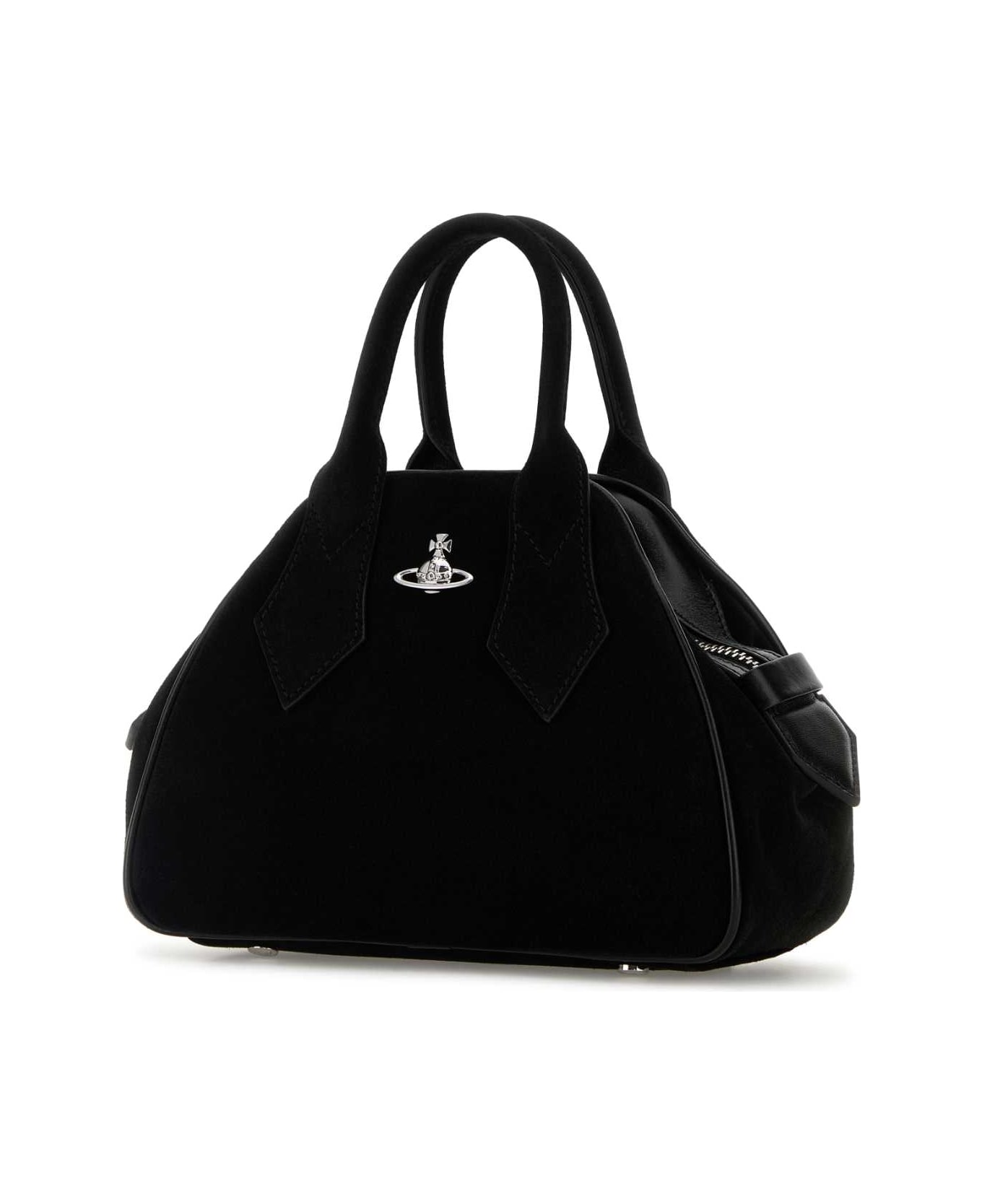 Vivienne Westwood Black Suede Small Yasmine Handbag - Black