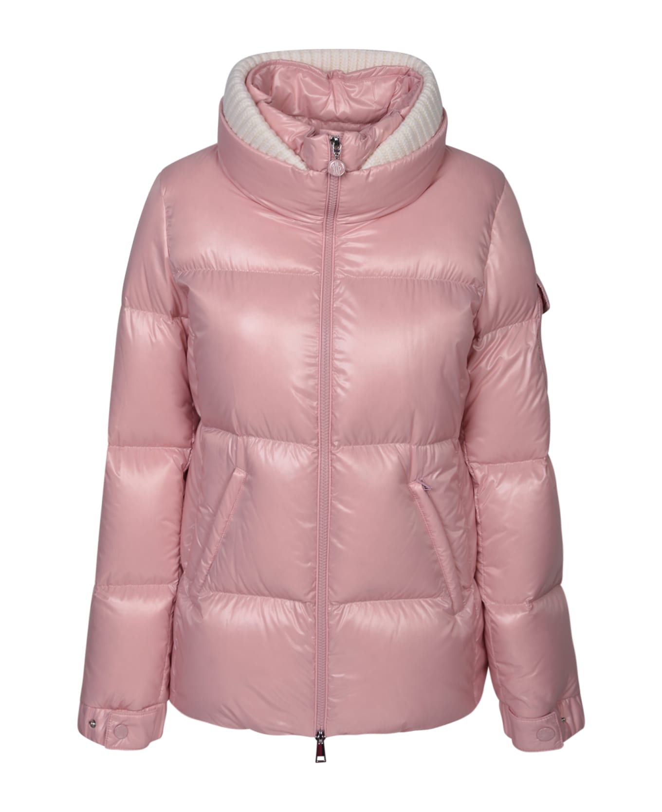 Moncler Light Pink Vistule Short Down Jacket - Pink