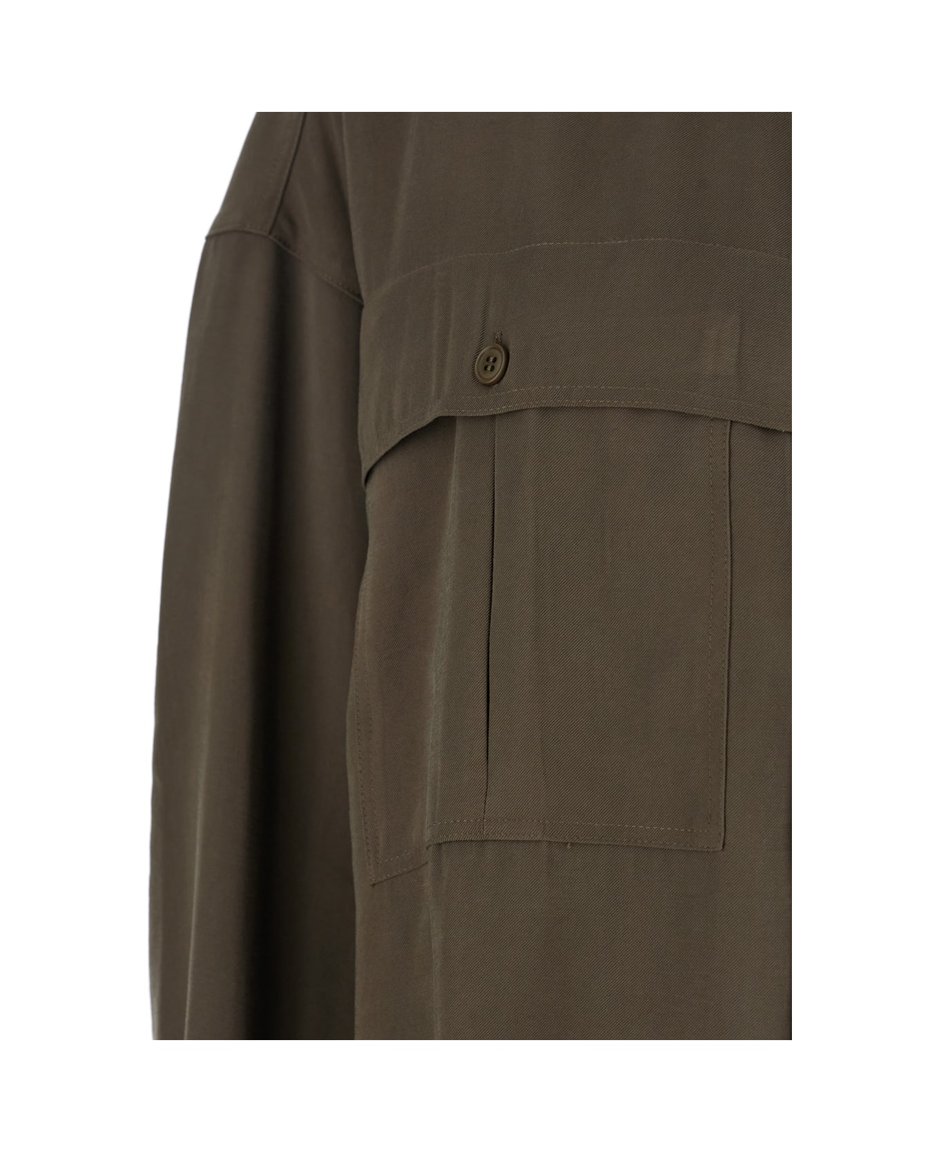 The Andamane 
vania
 Brown Shirt With Classic Collar In Viscose Woman - Brown
