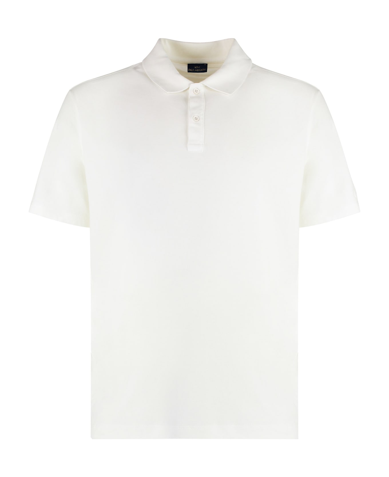 Paul&Shark Short Sleeve Cotton Polo Shirt - White ポロシャツ