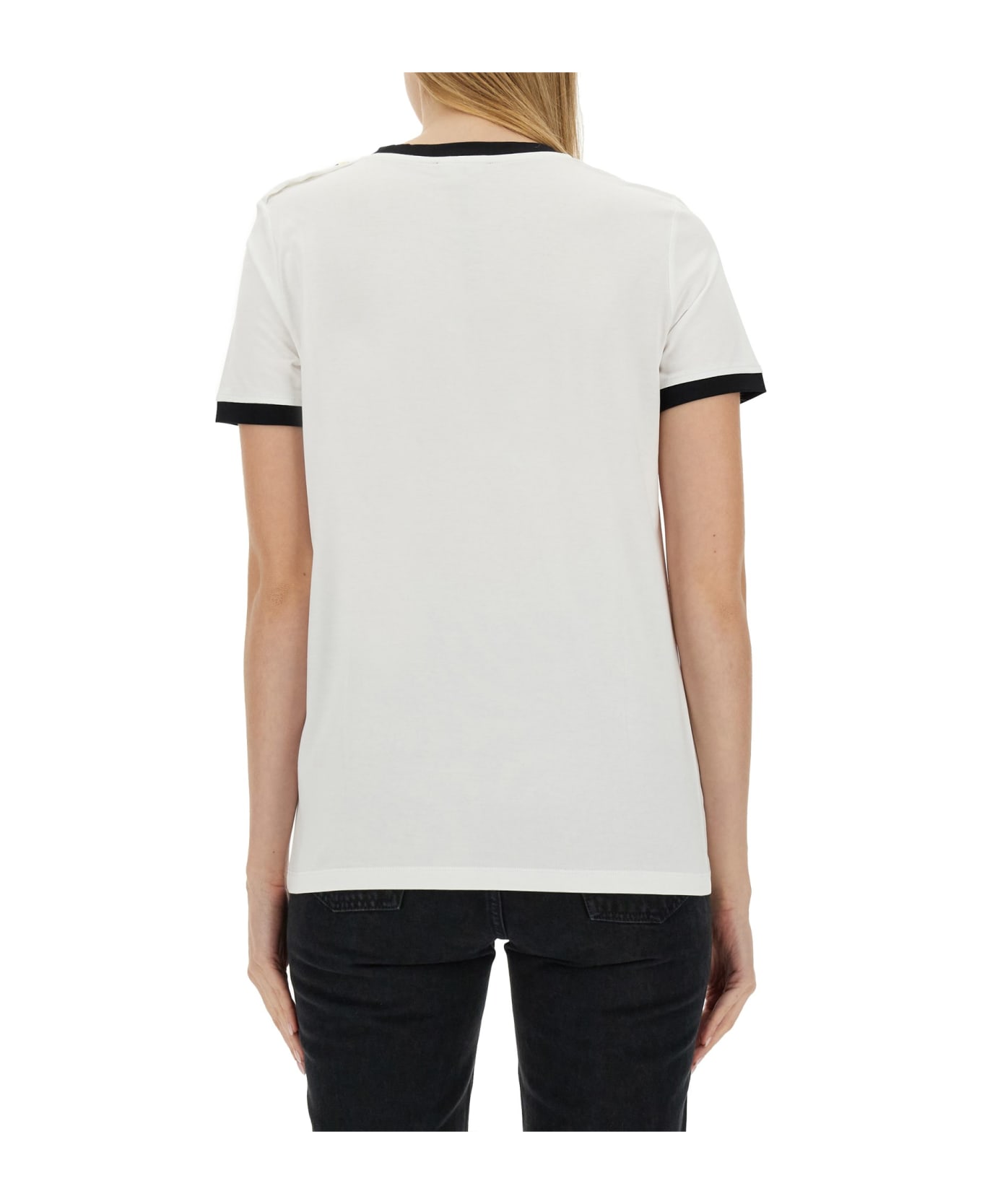 Balmain 3-button T-shirt - BIANCO Tシャツ