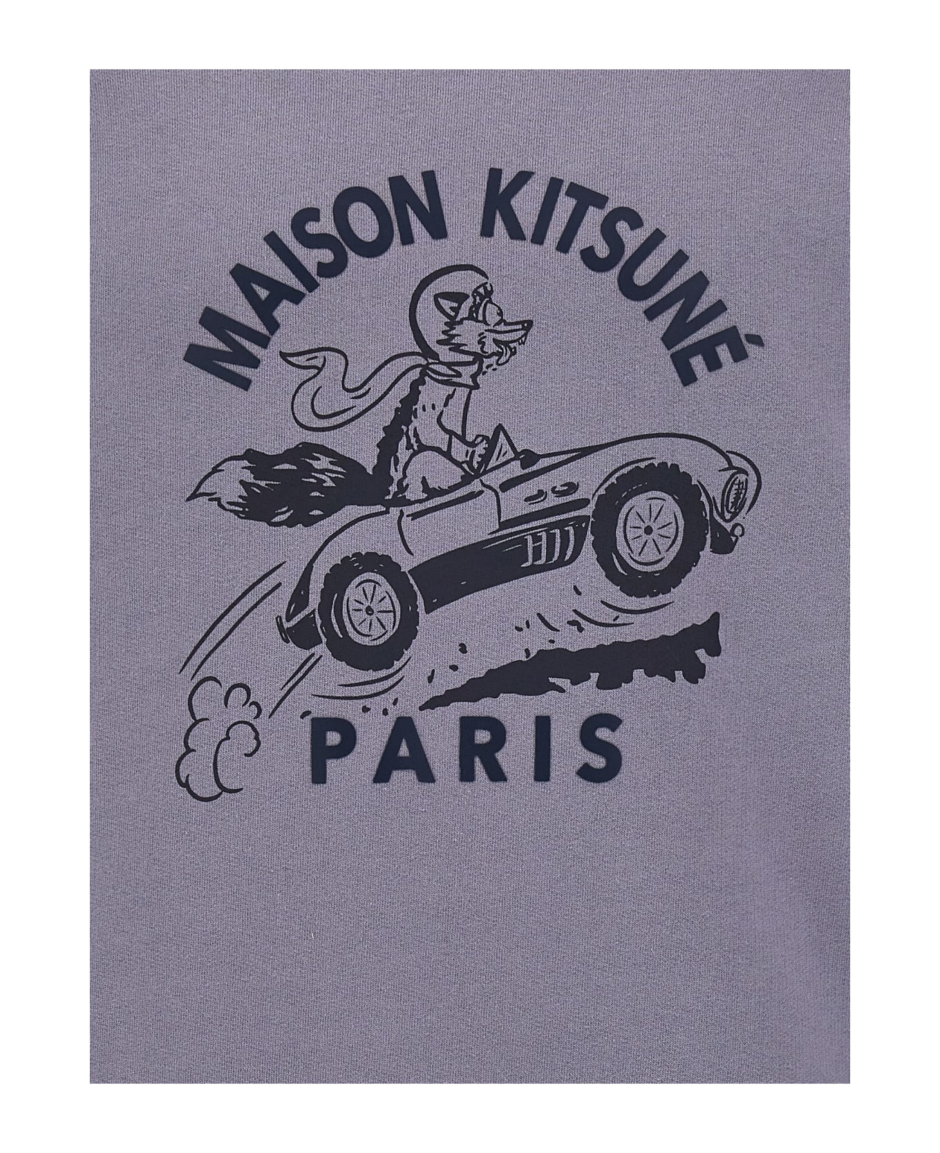 Maison Kitsuné 'racing Fox' Sweatshirt - Light Blue フリース