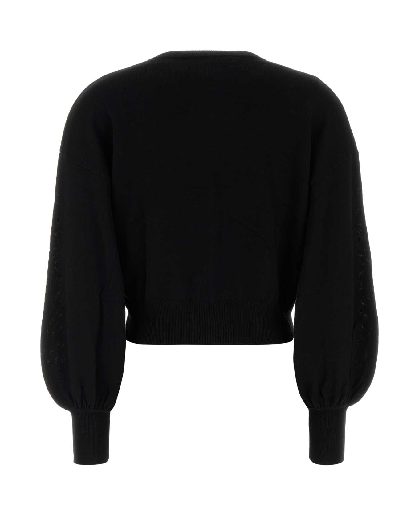 Zimmermann Black Wool Cardigan - Black
