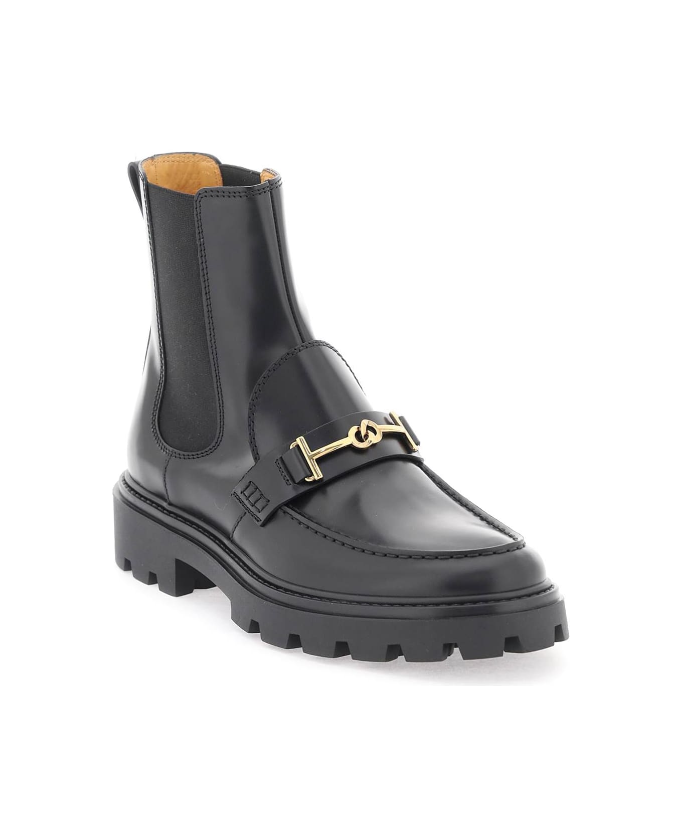 Tod's Chelsea Ankle Boots With Metal Detail - NERO (Black) ブーツ