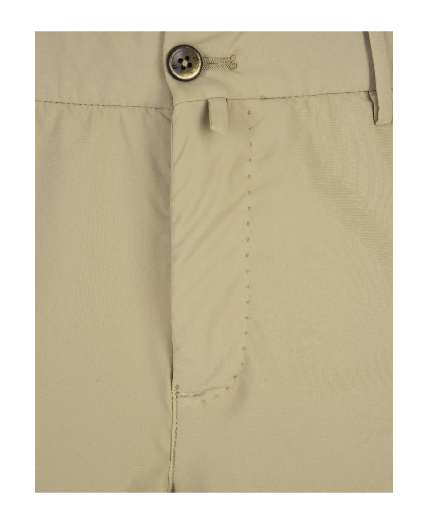 PT Bermuda Green Stretch Cotton Shorts - Green