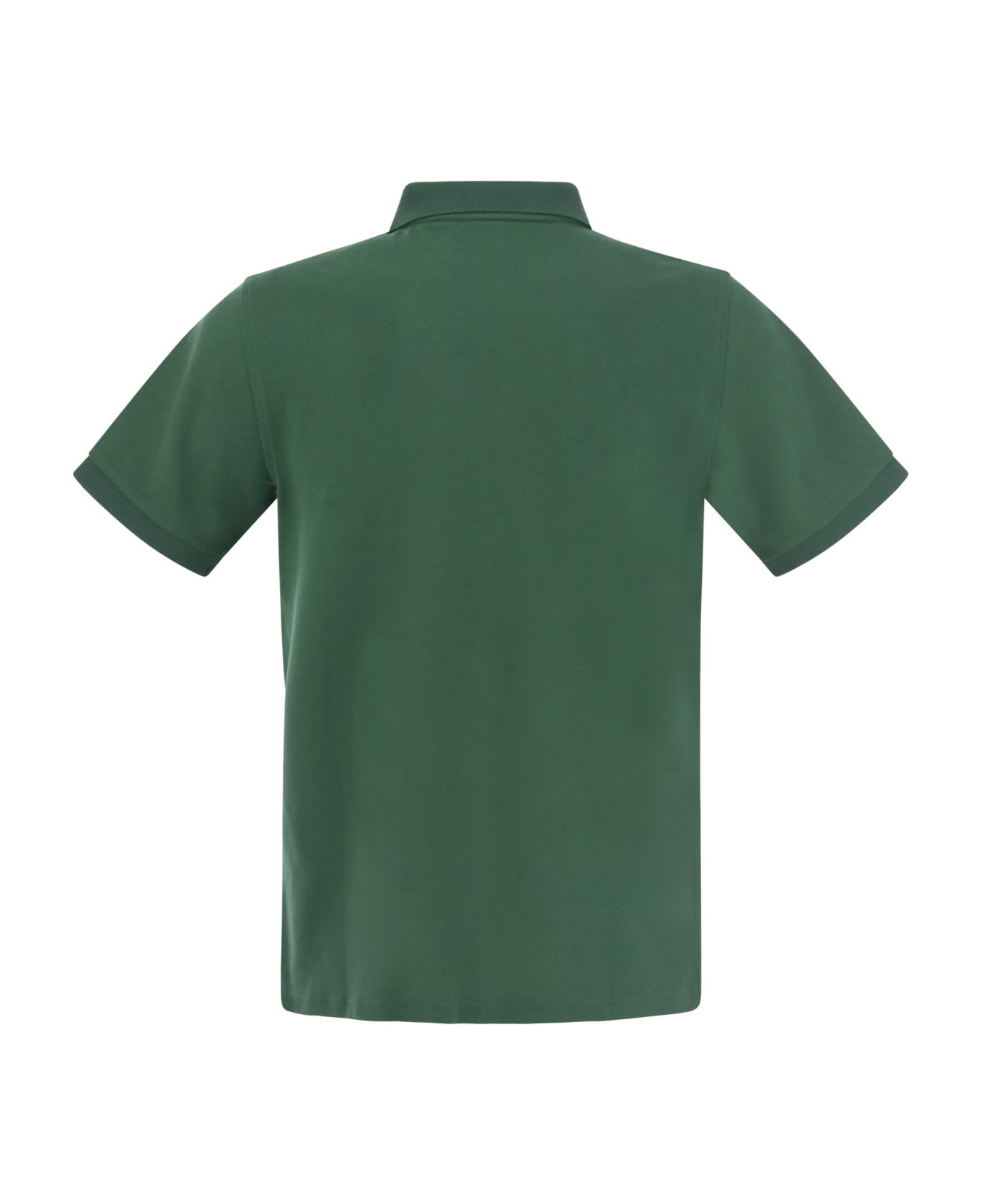 Fay Stretch Polo Shirt - Green