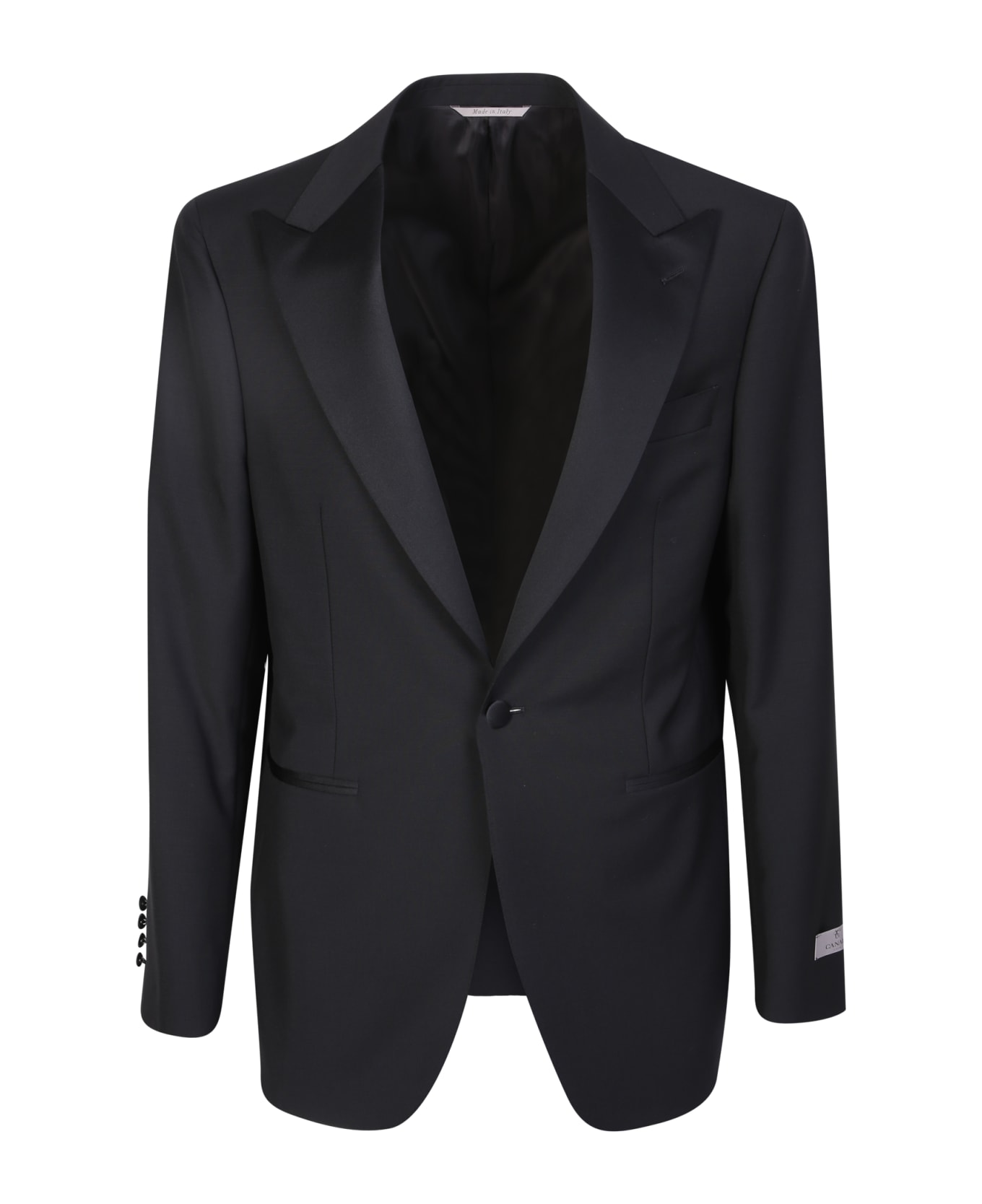 Canali Single Breasted Black Suit - Black