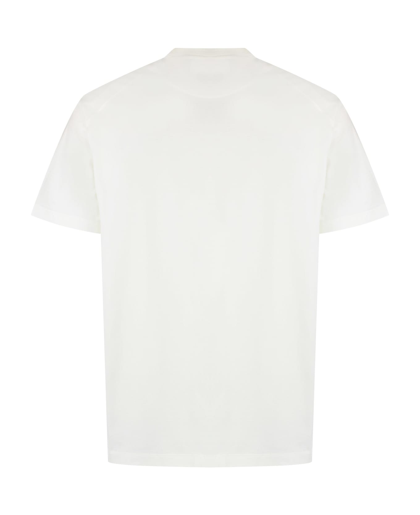 Y-3 Cotton Crew-neck T-shirt - Off White Tシャツ