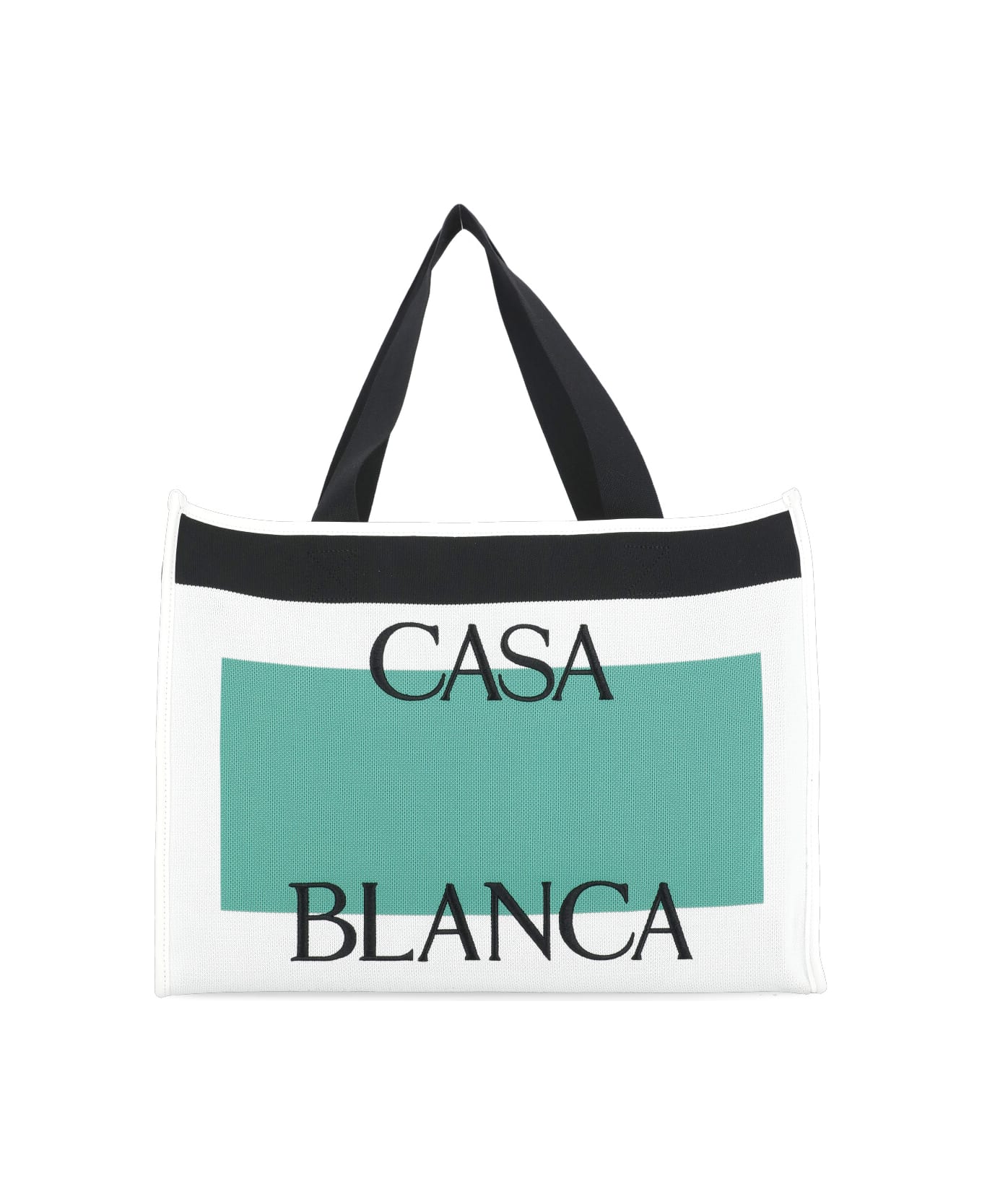 Casablanca Shopping Bag With Logo - White