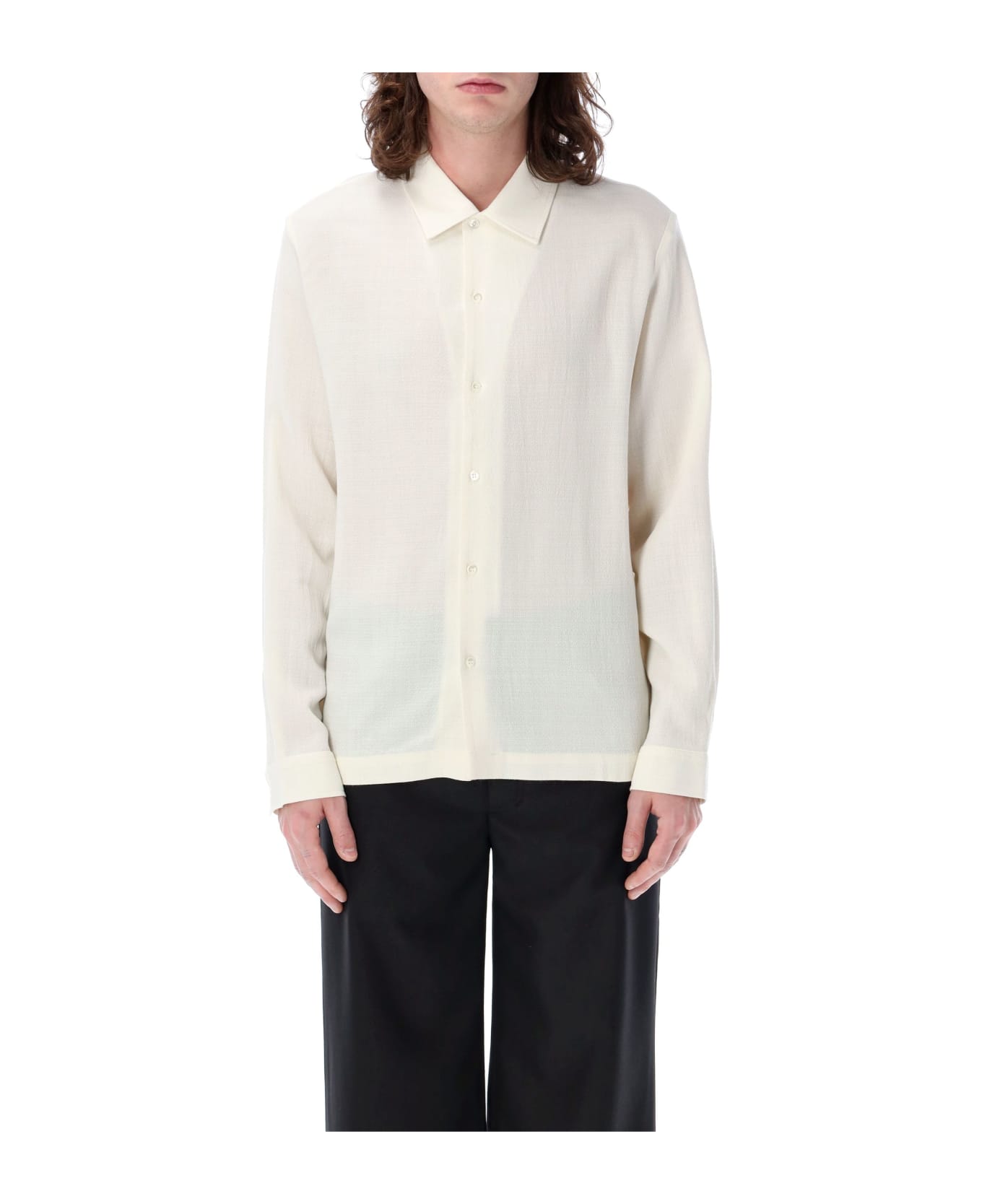 Séfr Sense Shirt - OFF WHITE CREPE シャツ