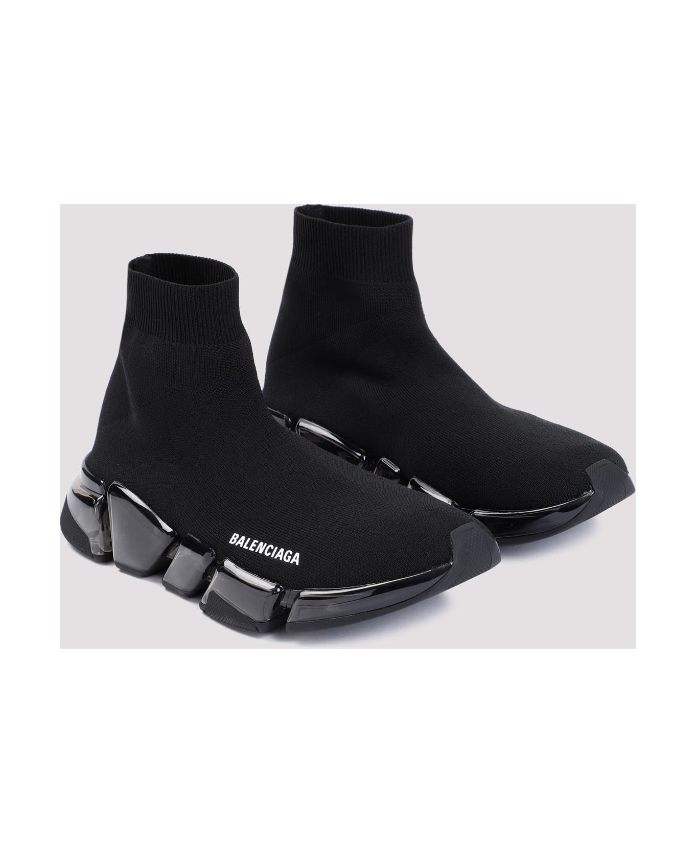 Balenciaga Speed 2.0 Stencil Sneakers - Black