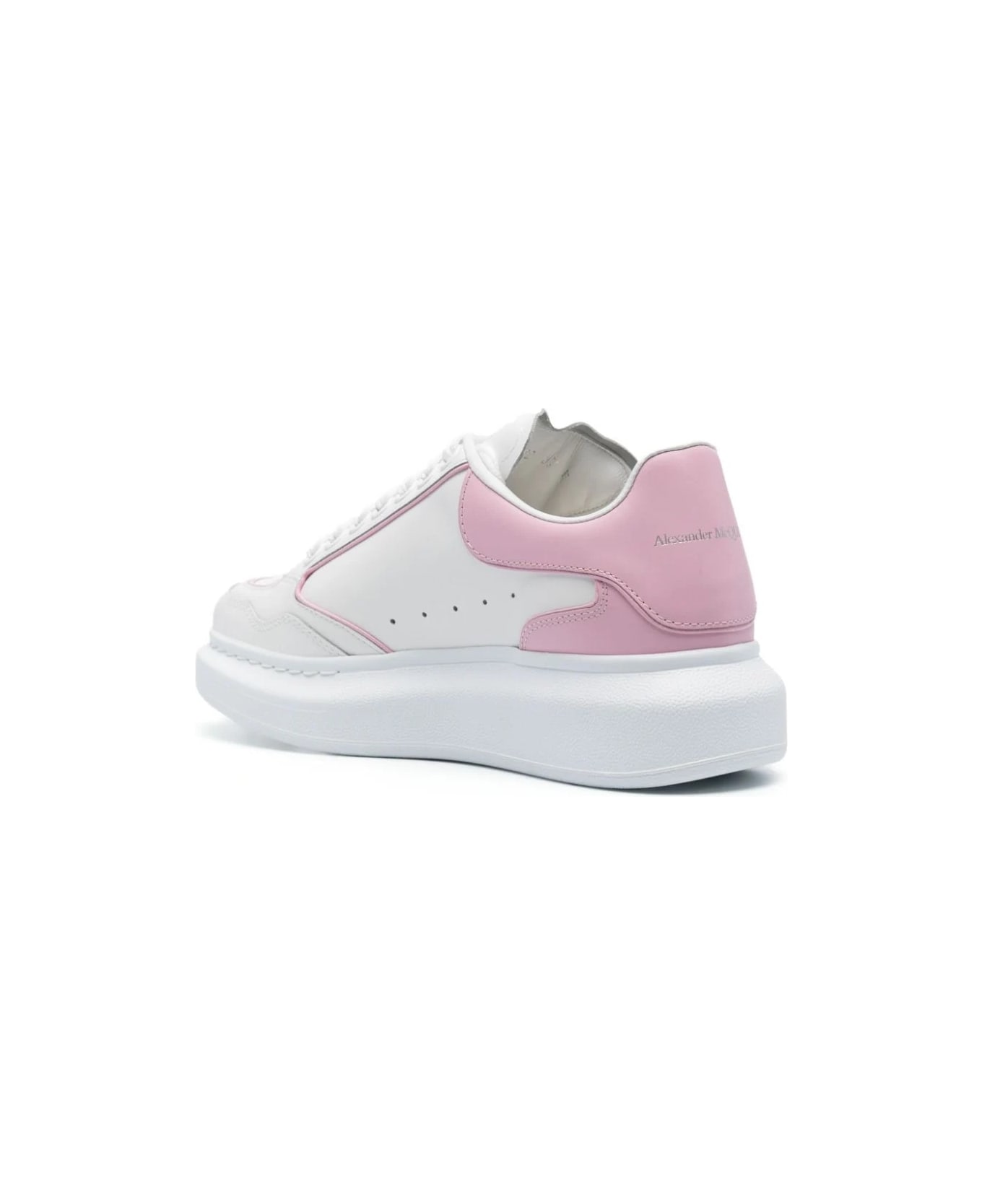 Alexander McQueen White And Pink Oversized Sneakers - White