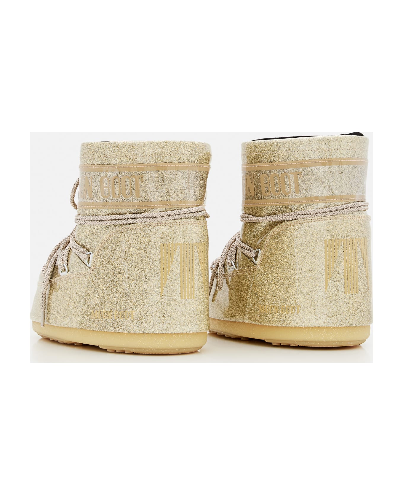 Moon Boot Mb Icon Low Glitter Snow Boots - Golden