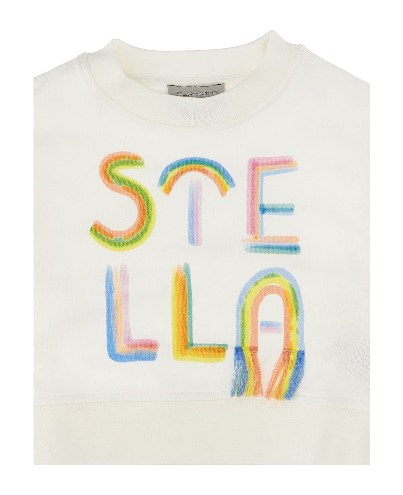 Stella McCartney Kids 'stella Rainbow' Sweatshirt - White