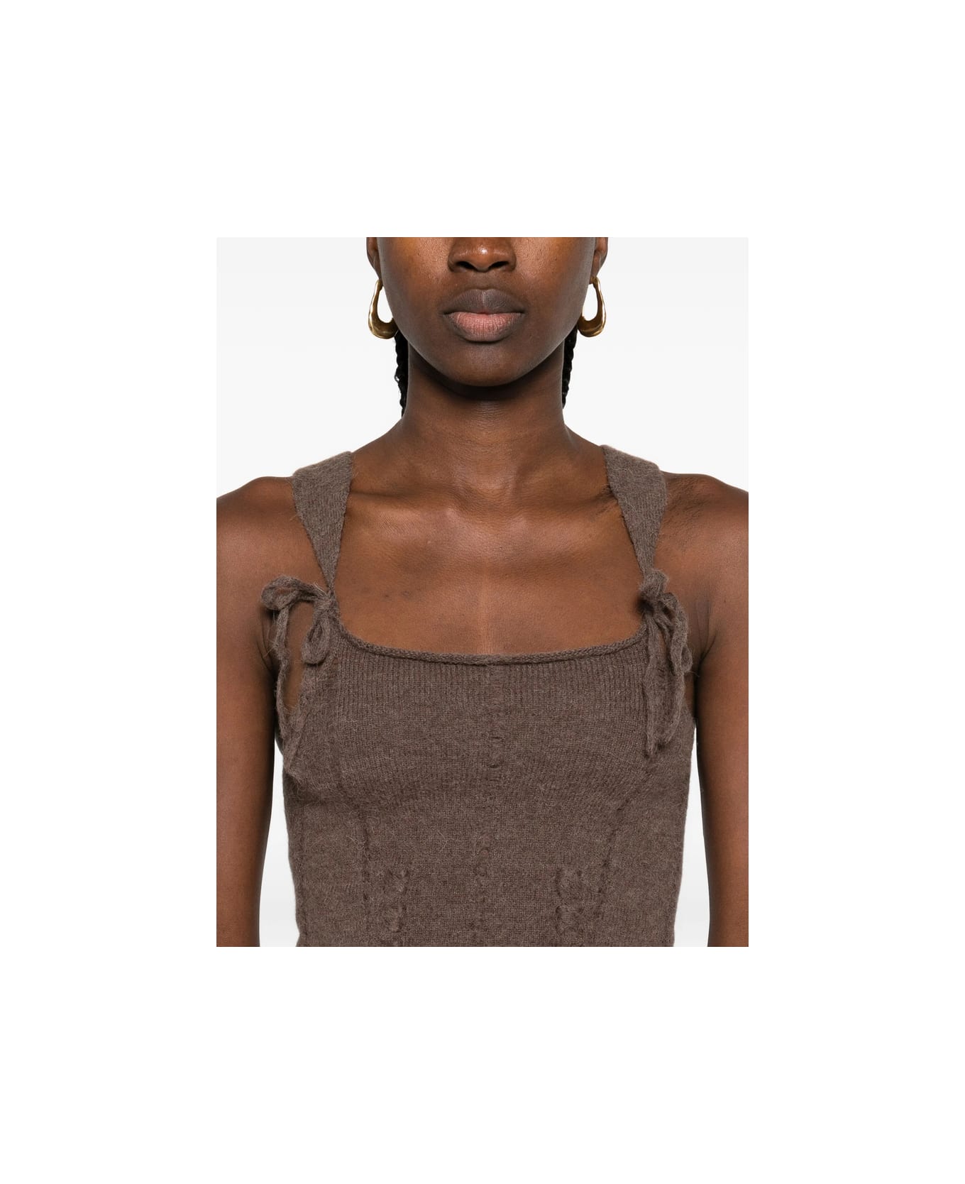 Ann Demeulemeester Top - BROWN