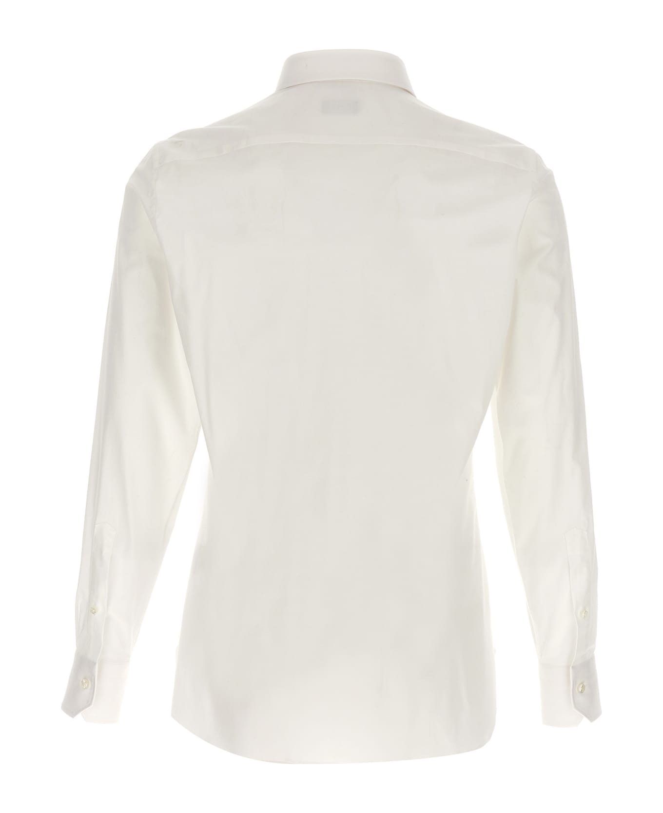 Zegna Stretch Cotton Shirt - White