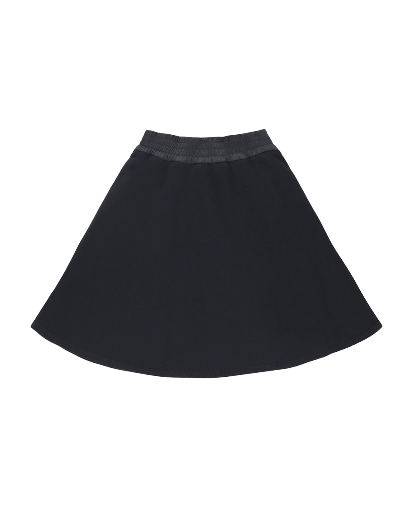 Moncler Skirt With Logo - Black