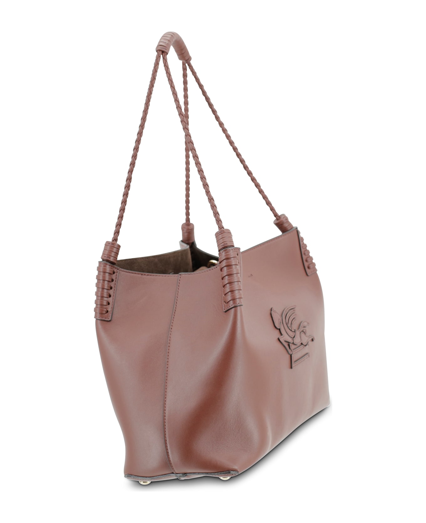Etro Libra Leather Tote Bag - Brown