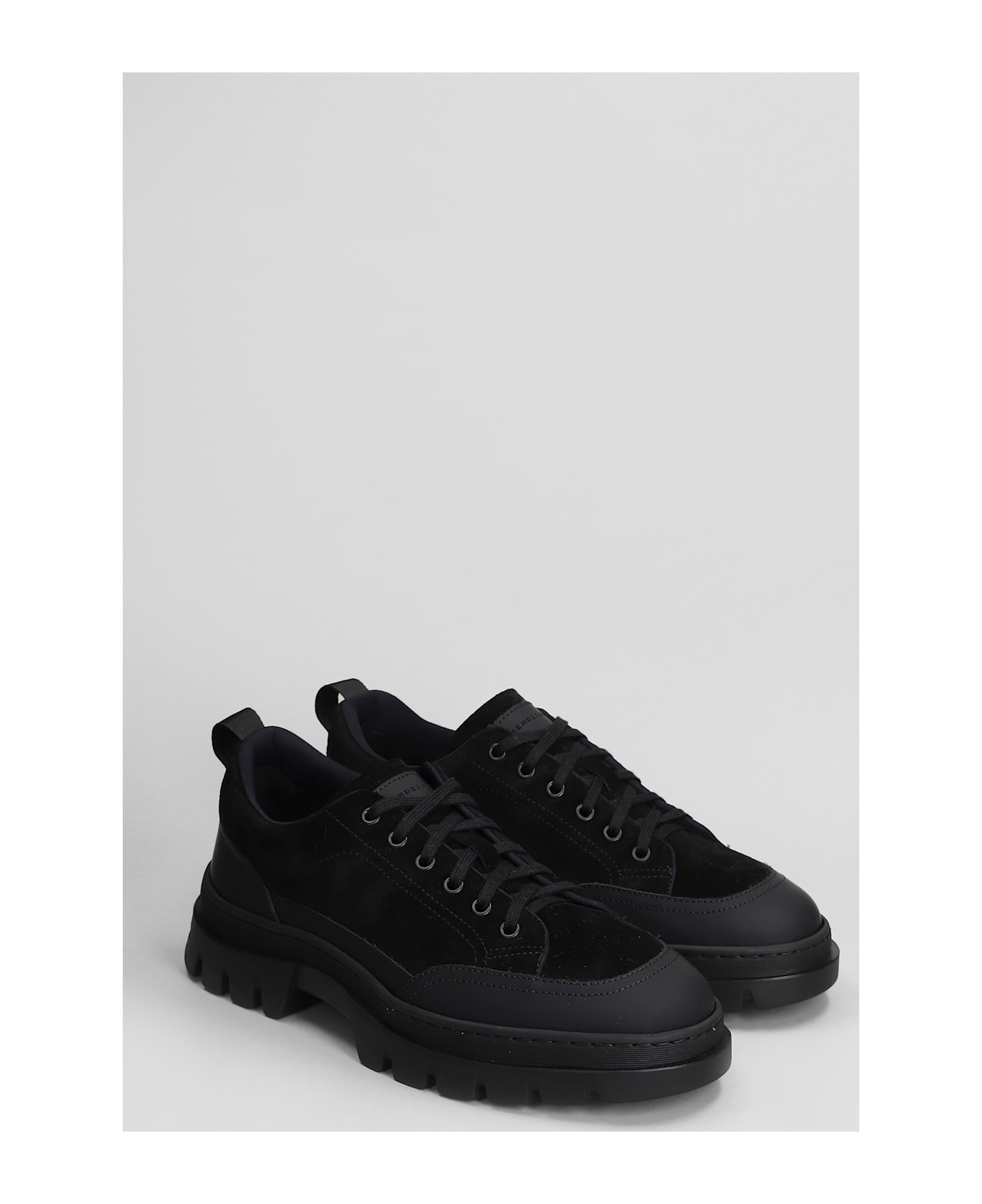 Henderson Baracco Sneakers In Black Suede - black