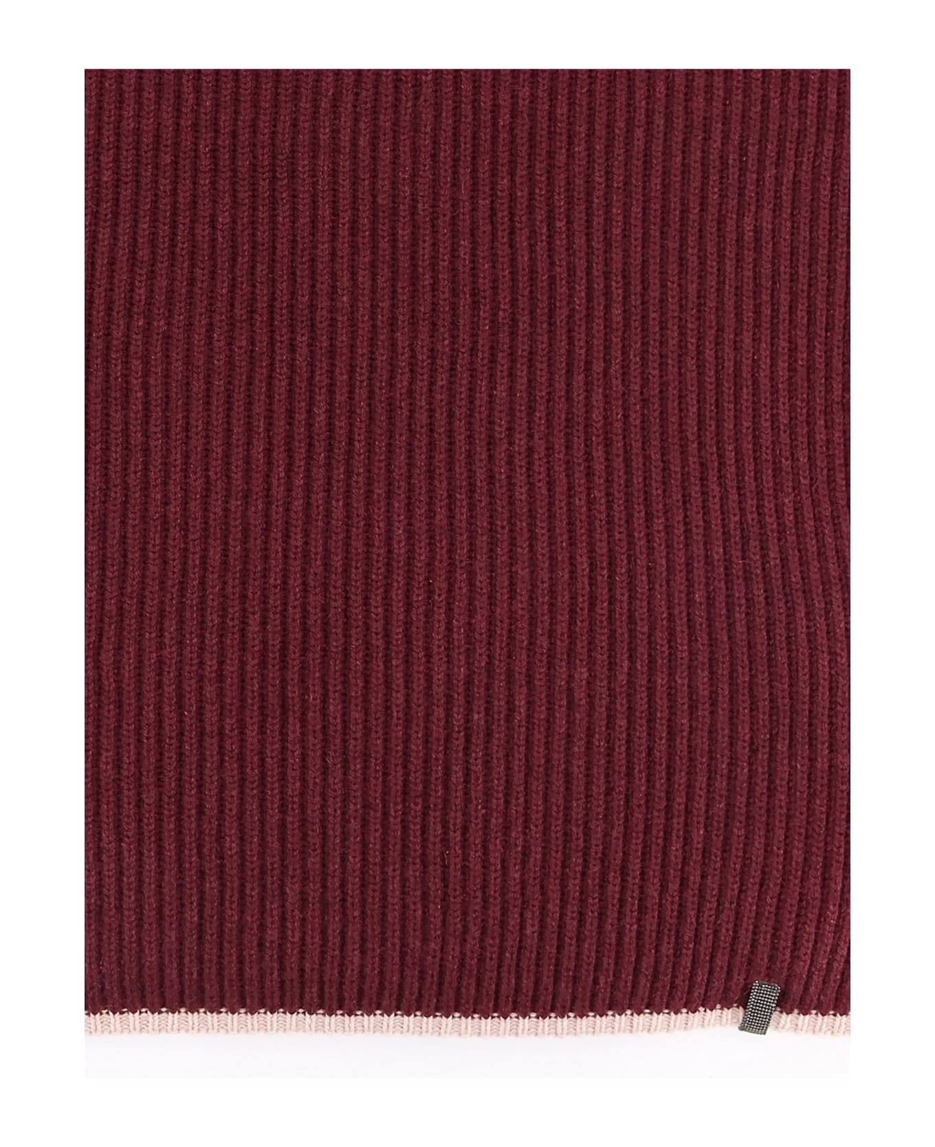 Brunello Cucinelli Cashmere Scarf - AMARANTO+BEIGE