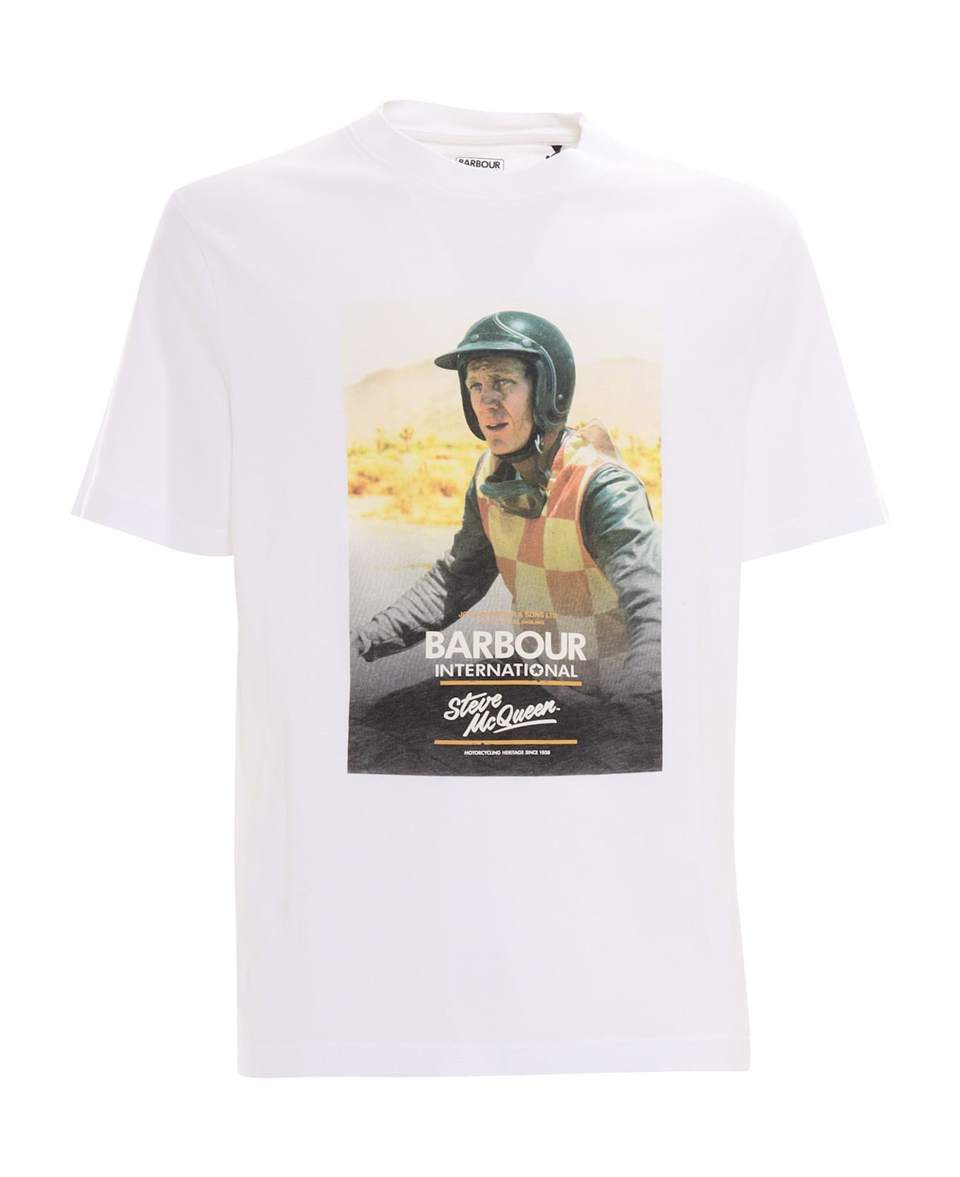 Barbour Nicholl Smq Graphic T-shirt - WHITE