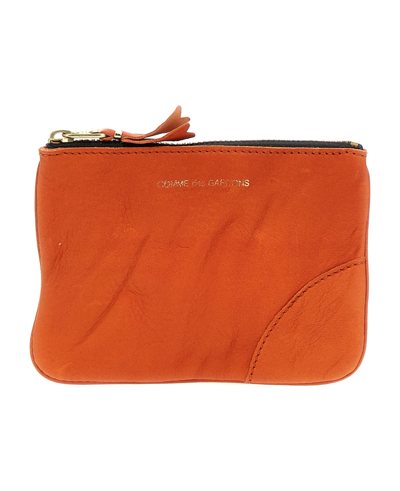 Comme des Garçons Wallet 'washed' Wallet - Orange 財布