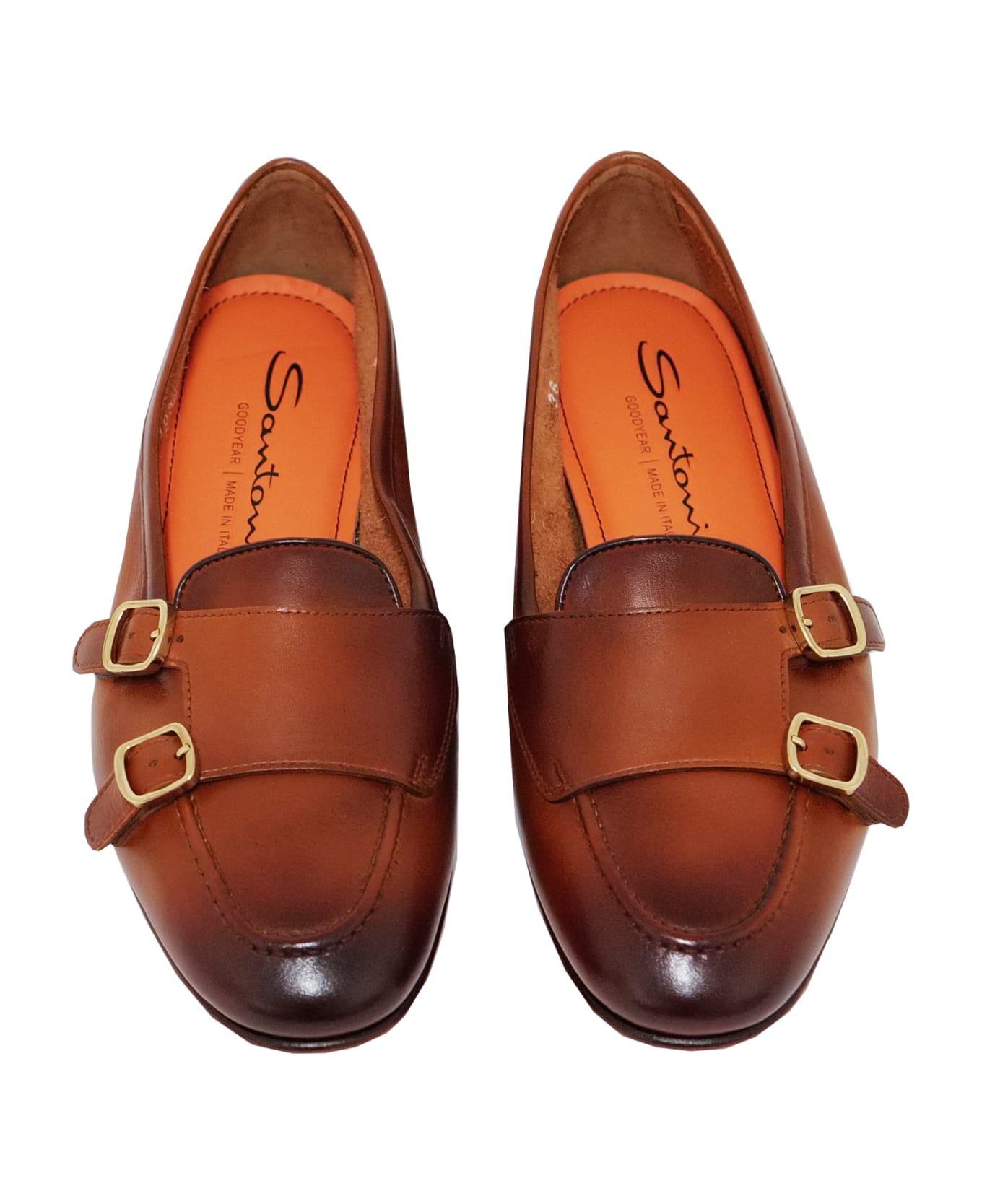 Santoni Mocassin - Brown フラットシューズ